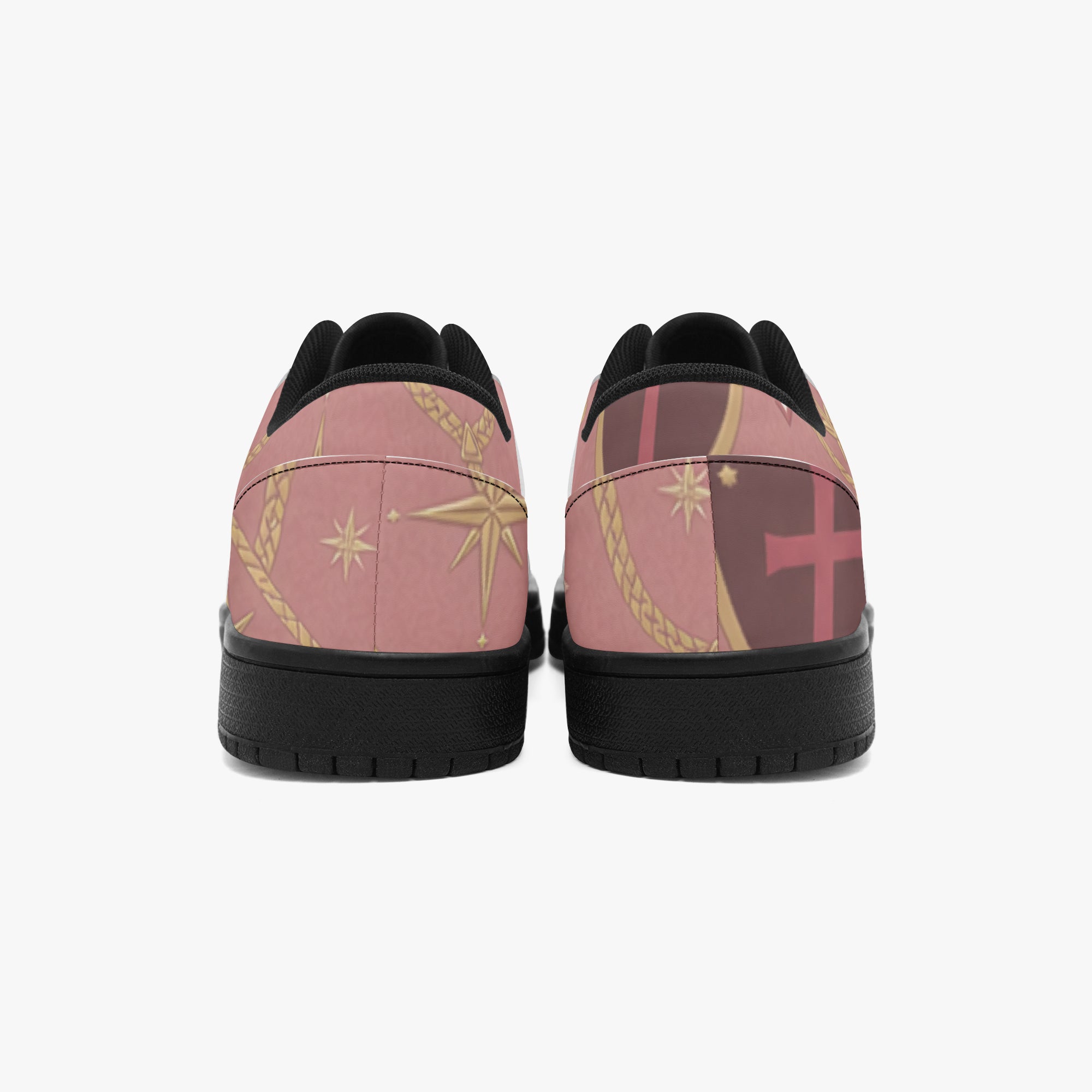 CARRY THE STANDARD low-top sneaker in rose — SANCTUS NOVA house monogram, view 4
