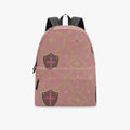 CARRY THE STANDARD full-print backpack in rose — SANCTUS NOVA house monogram, view 8