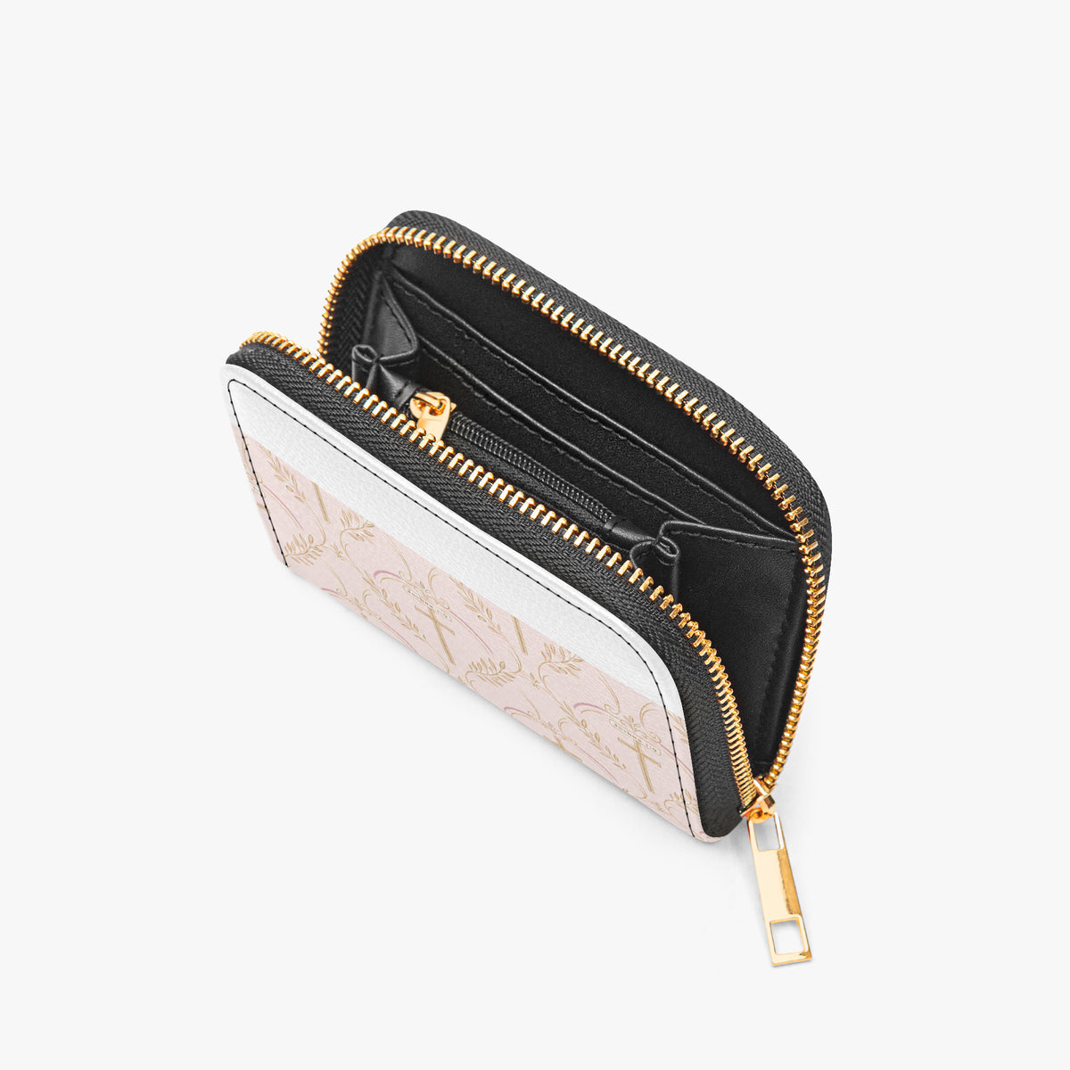 SANCTUS NOVA full-print zipper wallet in blush, view 9