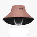CARRY THE STANDARD bucket hat in rose — SANCTUS NOVA house monogram