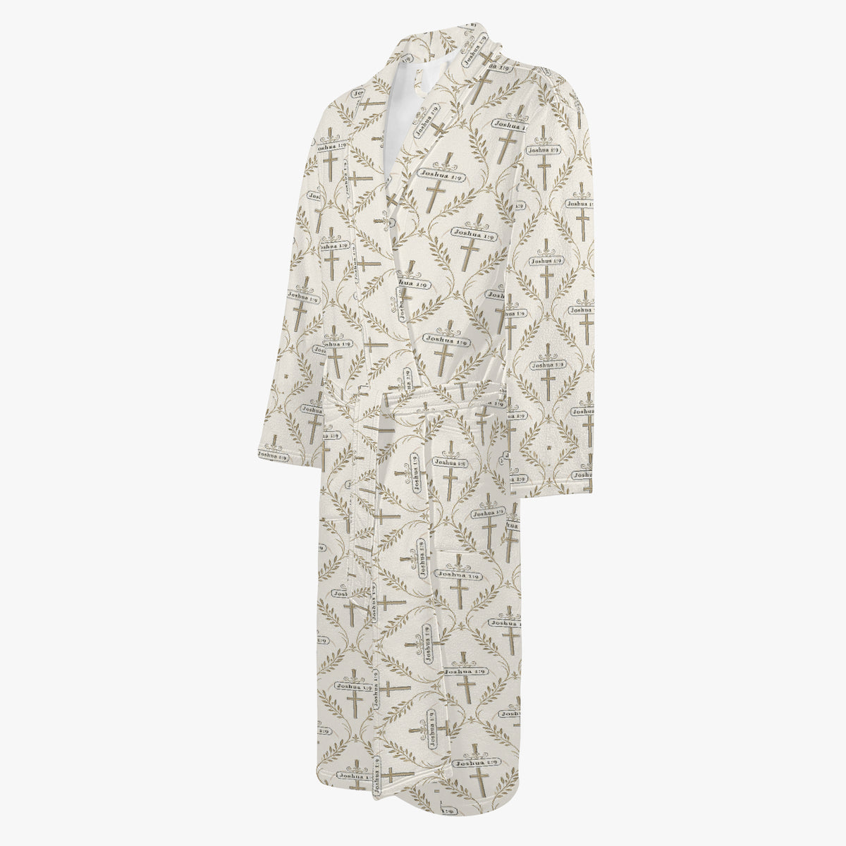 SANCTUS NOVA bathrobe in ivory, view 3