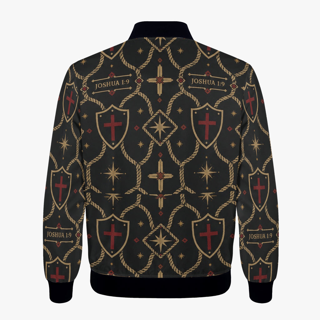 Women's monogram jacket — SANCTUS NOVA Standard pattern, cropped bomber cut (view 6)