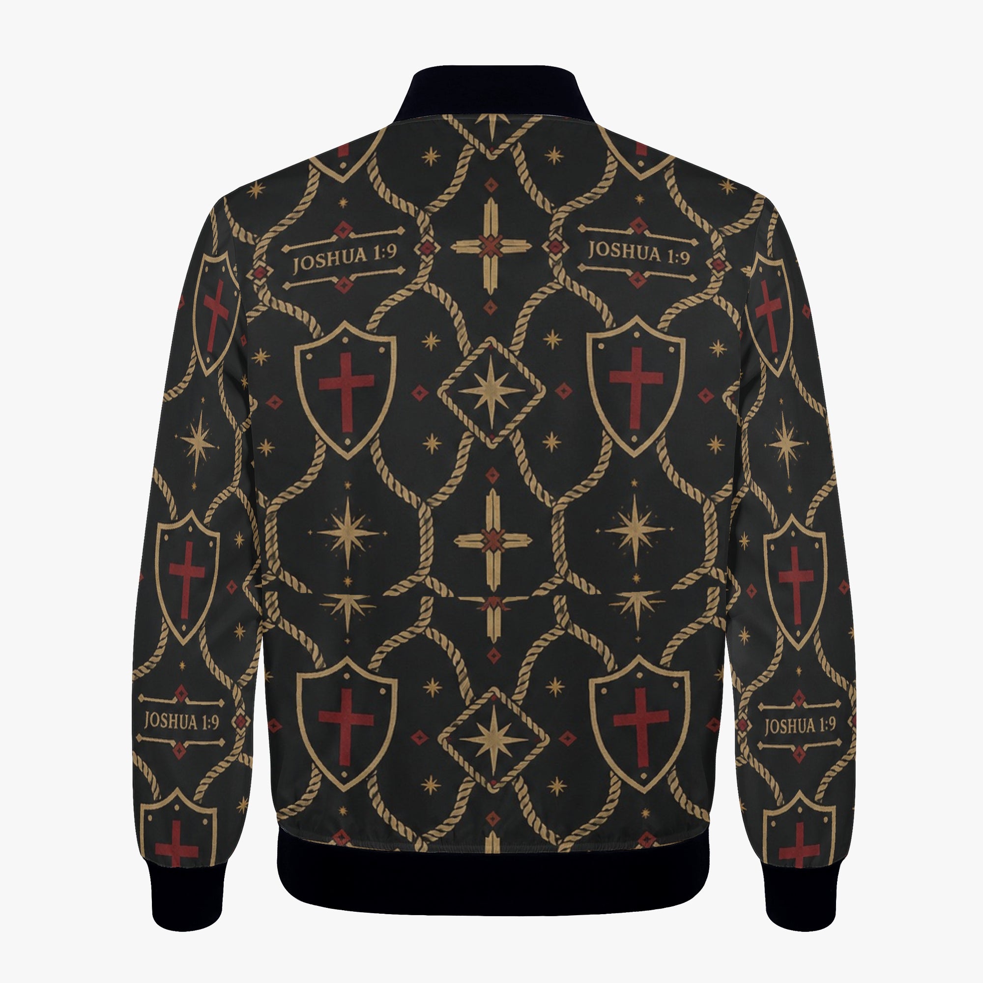 Women's monogram jacket — SANCTUS NOVA Standard pattern, cropped bomber cut (view 6)