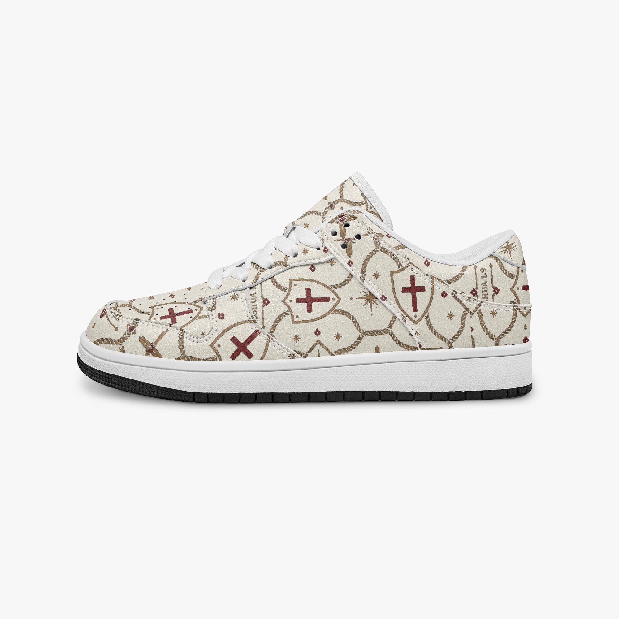 SANCTUS NOVA CARRY THE STANDARD court sneaker in the ivory monogram