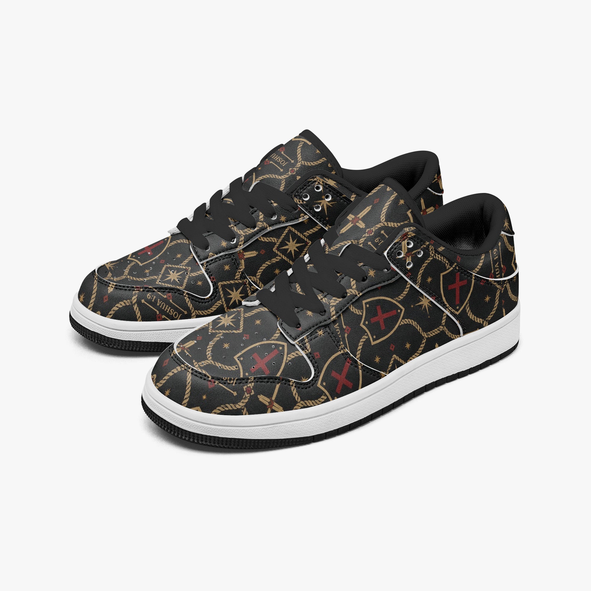 SANCTUS NOVA CARRY THE STANDARD court sneaker in the signature monogram, sole detail
