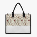 CARRY THE STANDARD full-print canvas tote in ivory — SANCTUS NOVA house monogram, view 4