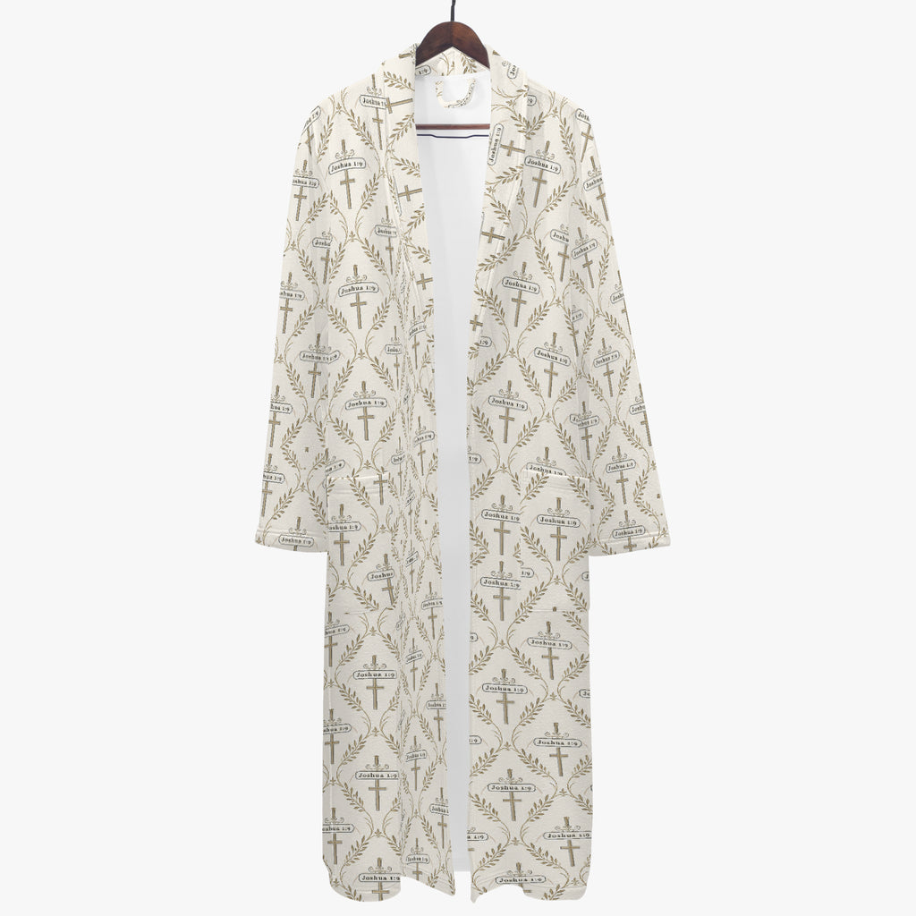 SANCTUS NOVA bathrobe in ivory, view 1