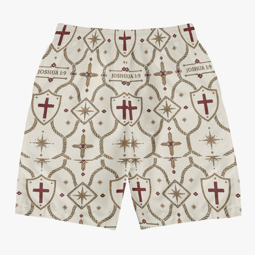 CARRY THE STANDARD board shorts in ivory, drawcord waistband detail