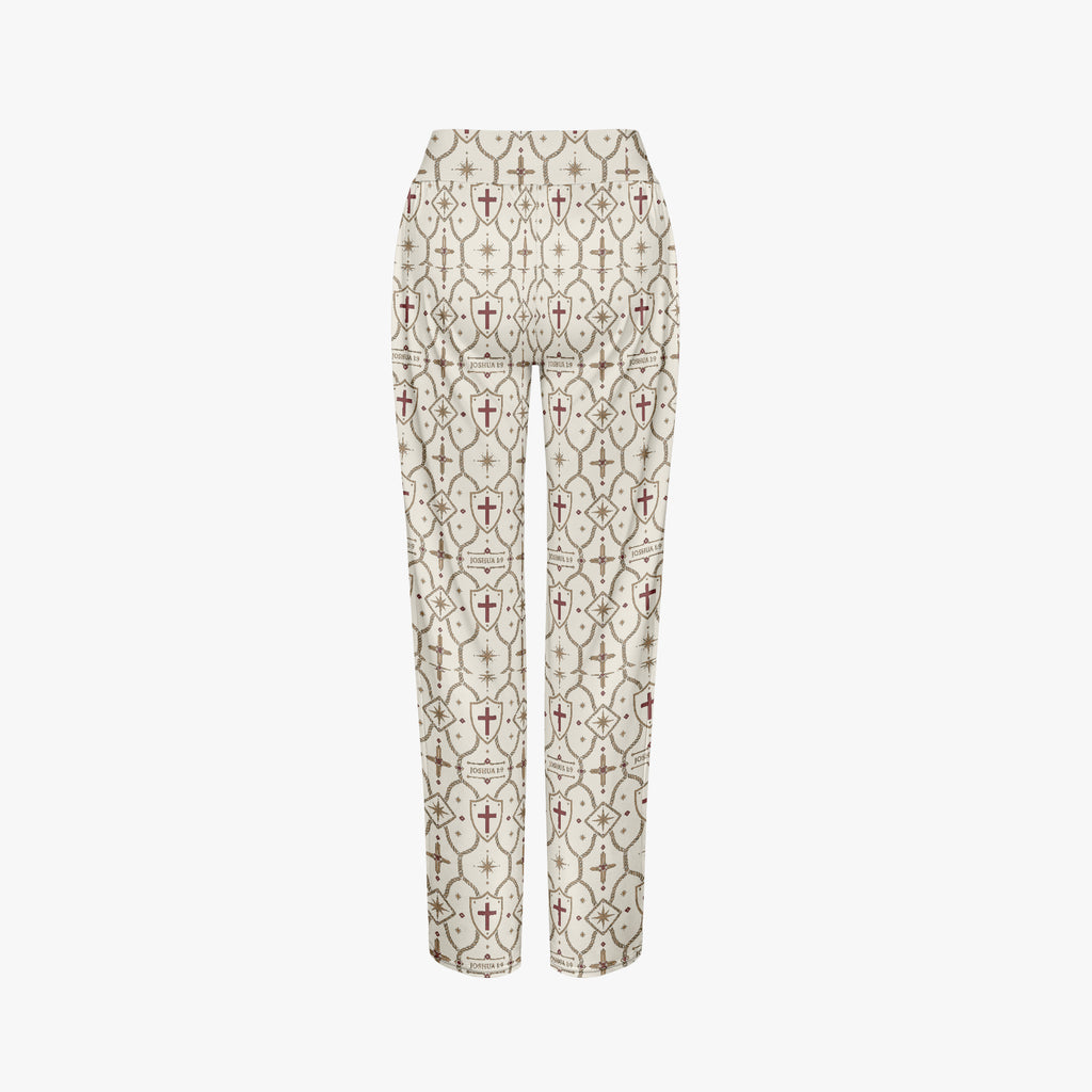 CARRY THE STANDARD women's wide leg pants in ivory, back view