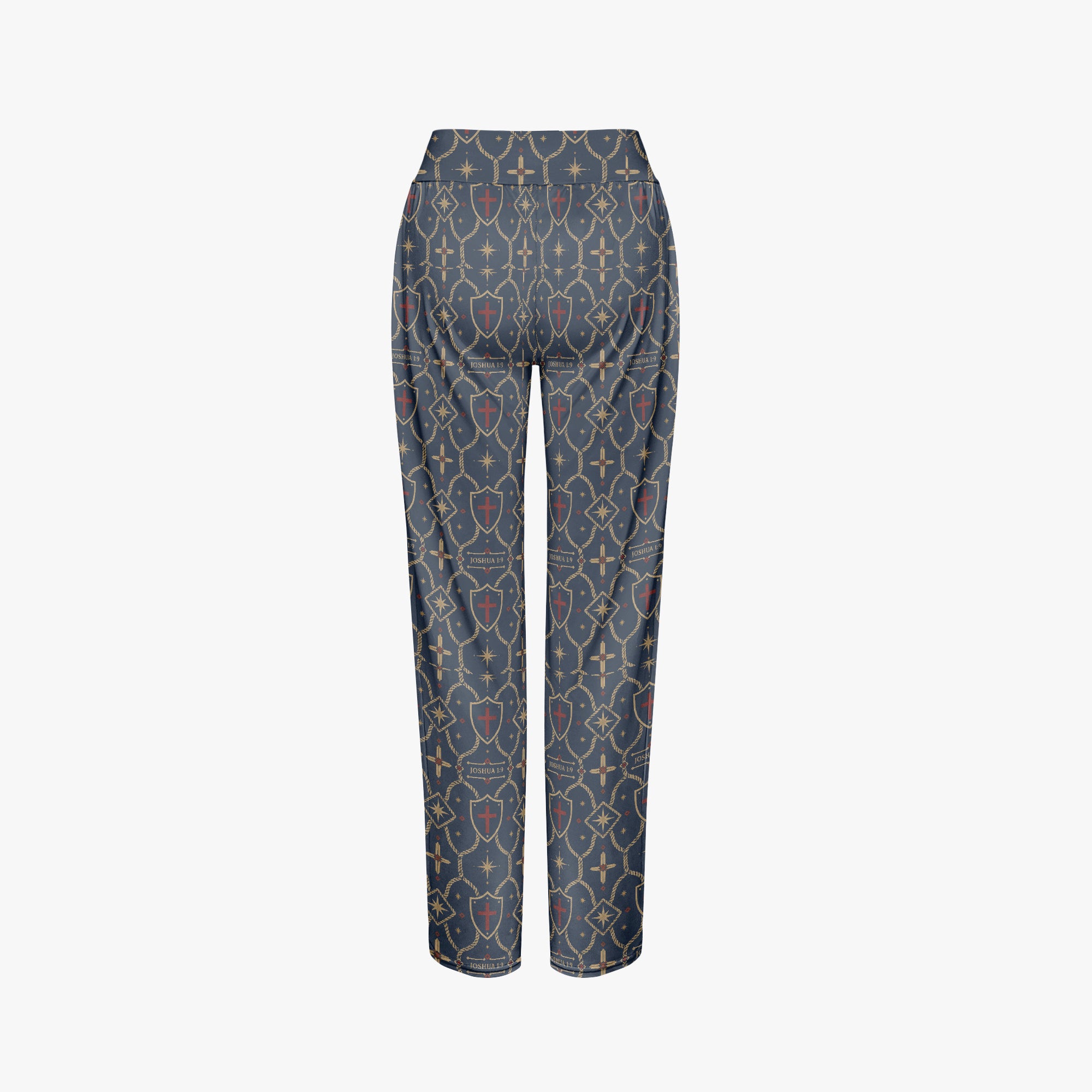 CARRY THE STANDARD women's wide leg pants in signature black, back view