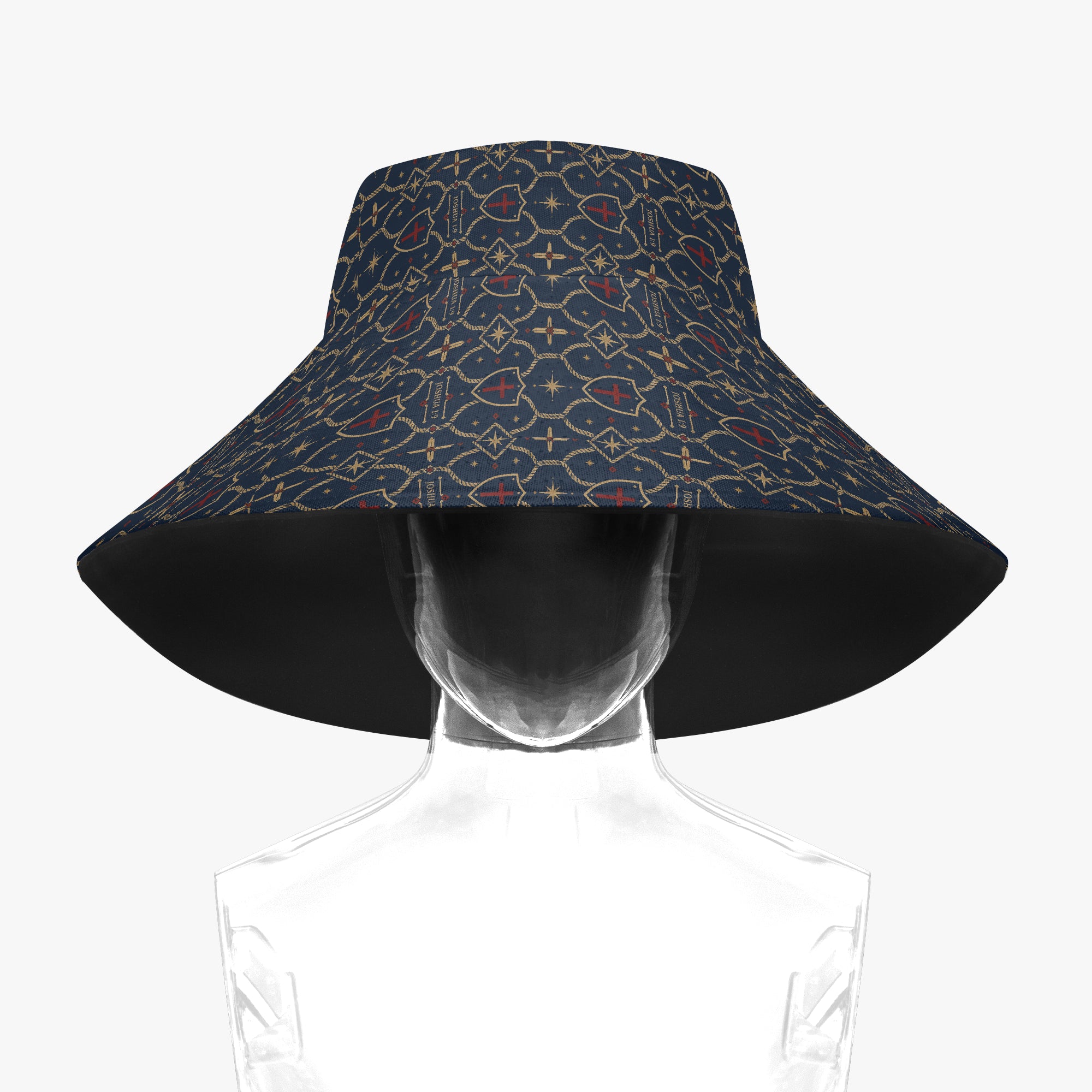 CARRY THE STANDARD bucket hat in signature black, side profile