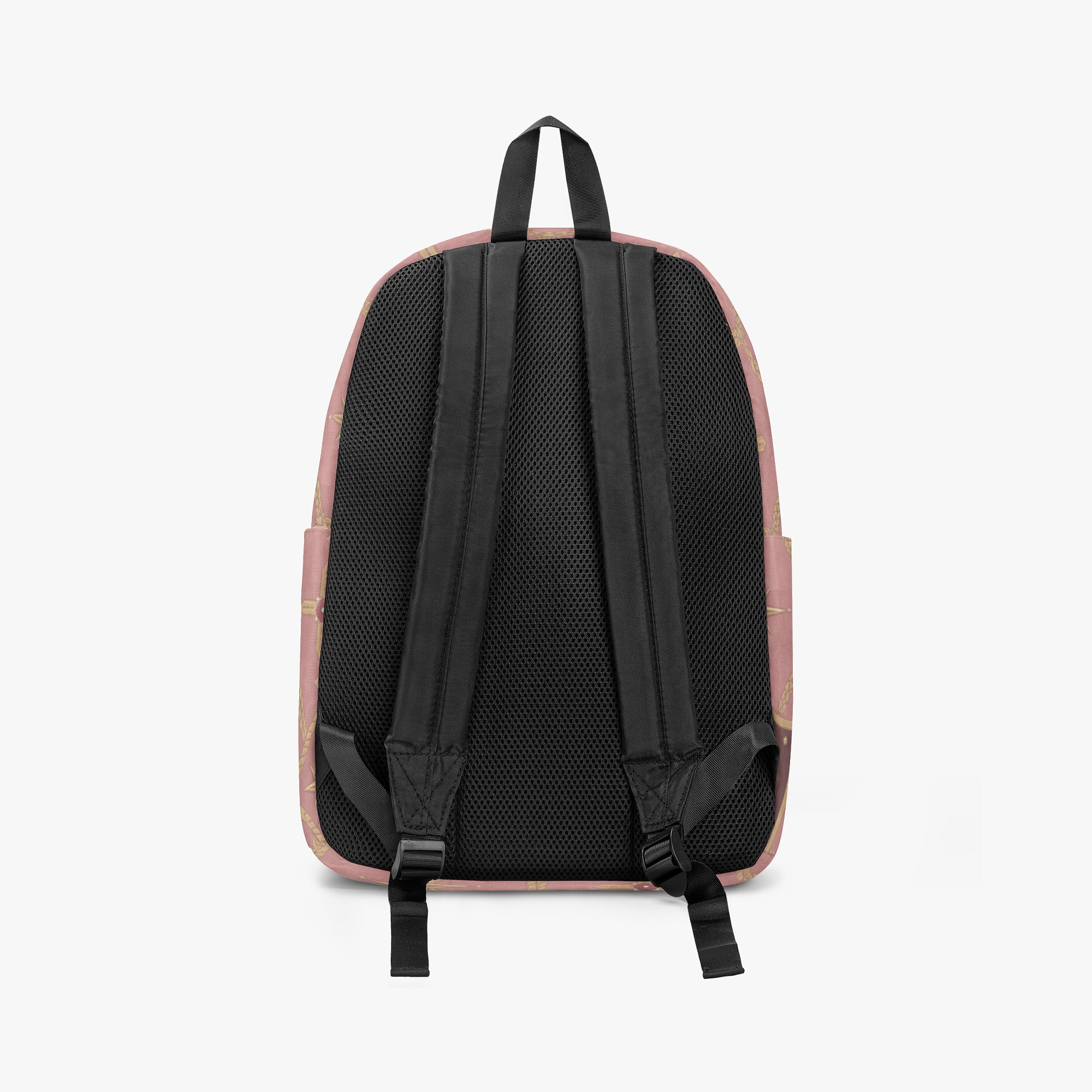 CARRY THE STANDARD full-print backpack in rose — SANCTUS NOVA house monogram, view 4