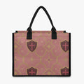 CARRY THE STANDARD full-print canvas tote in rose — SANCTUS NOVA house monogram, view 4