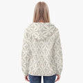 SANCTUS NOVA women's full-zip hoodie in ivory, view 4