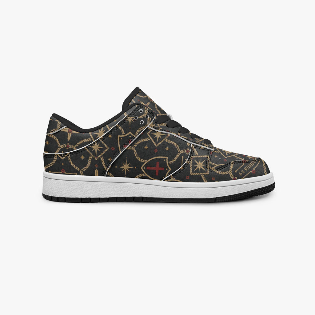 SANCTUS NOVA CARRY THE STANDARD court sneaker in the signature monogram, monogram detail