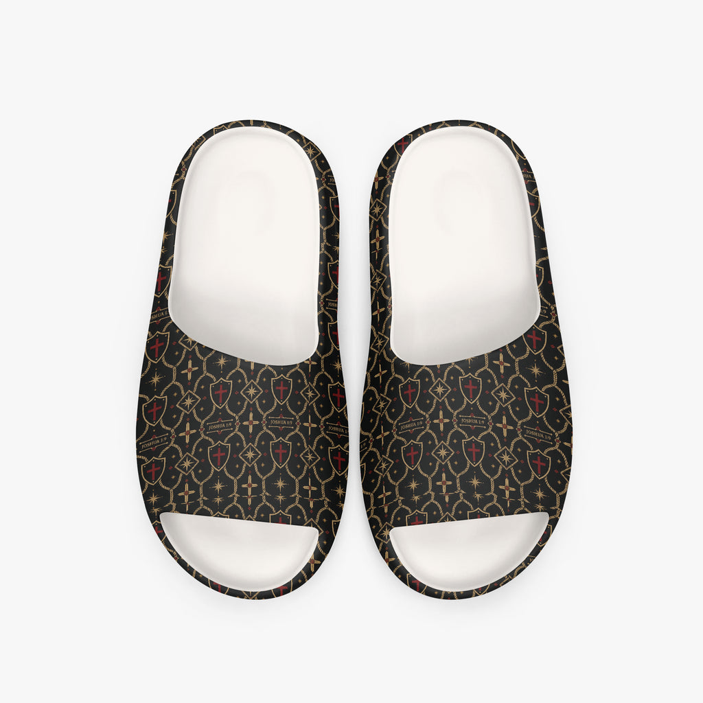 SANCTUS NOVA CARRY THE STANDARD slide in the signature monogram, angled view
