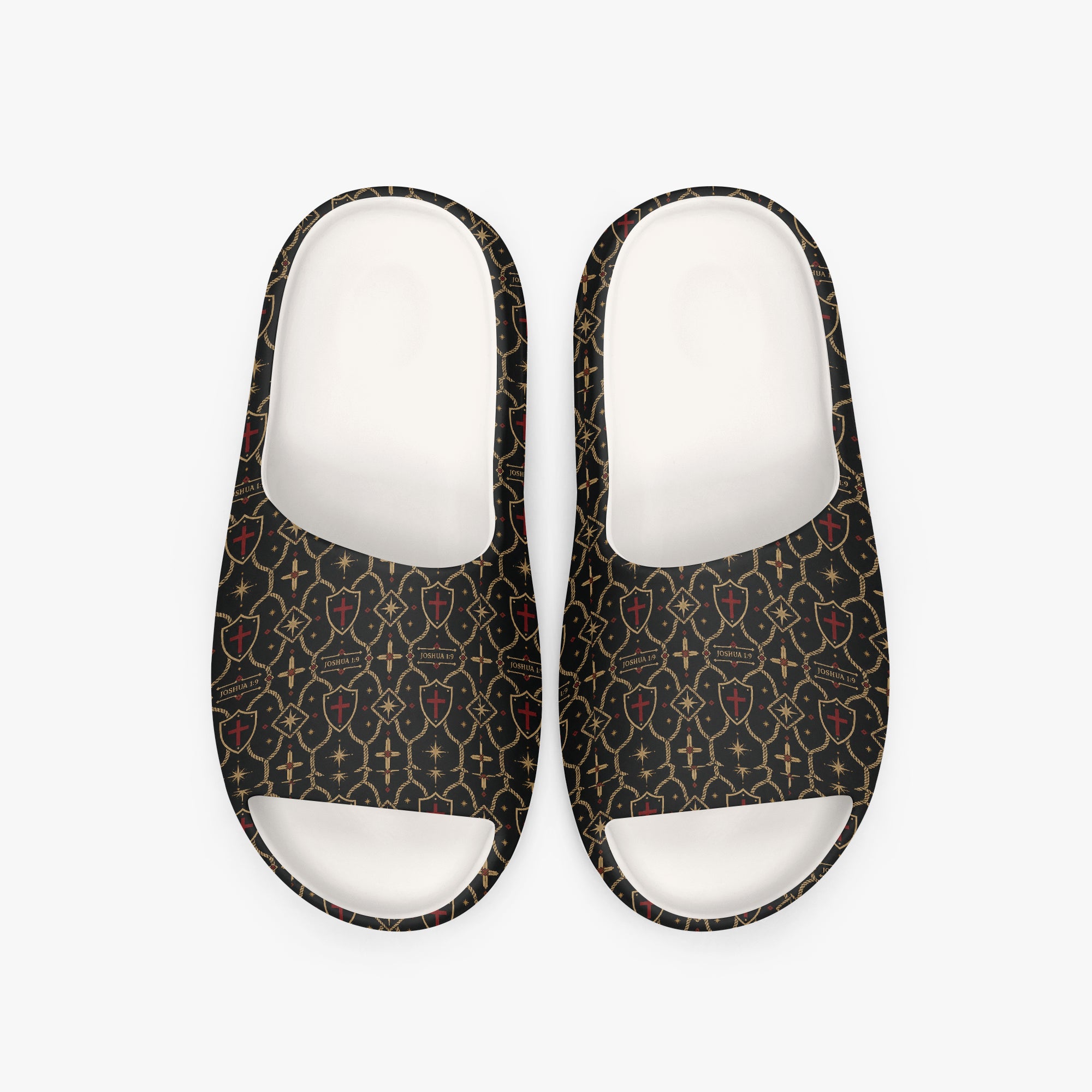 SANCTUS NOVA CARRY THE STANDARD slide in the signature monogram, angled view