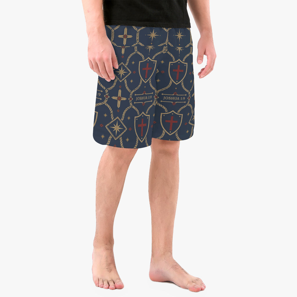 CARRY THE STANDARD board shorts in signature black, SANCTUS NOVA size guide