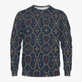 CARRY THE STANDARD crewneck sweatshirt in royal navy, SANCTUS NOVA size guide