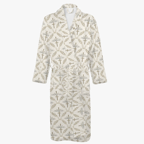 SANCTUS NOVA bathrobe in ivory, view 2