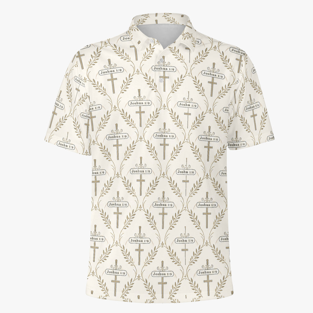 SANCTUS NOVA polo in ivory, view 3