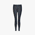 CARRY THE STANDARD women's leggings in royal navy, back view