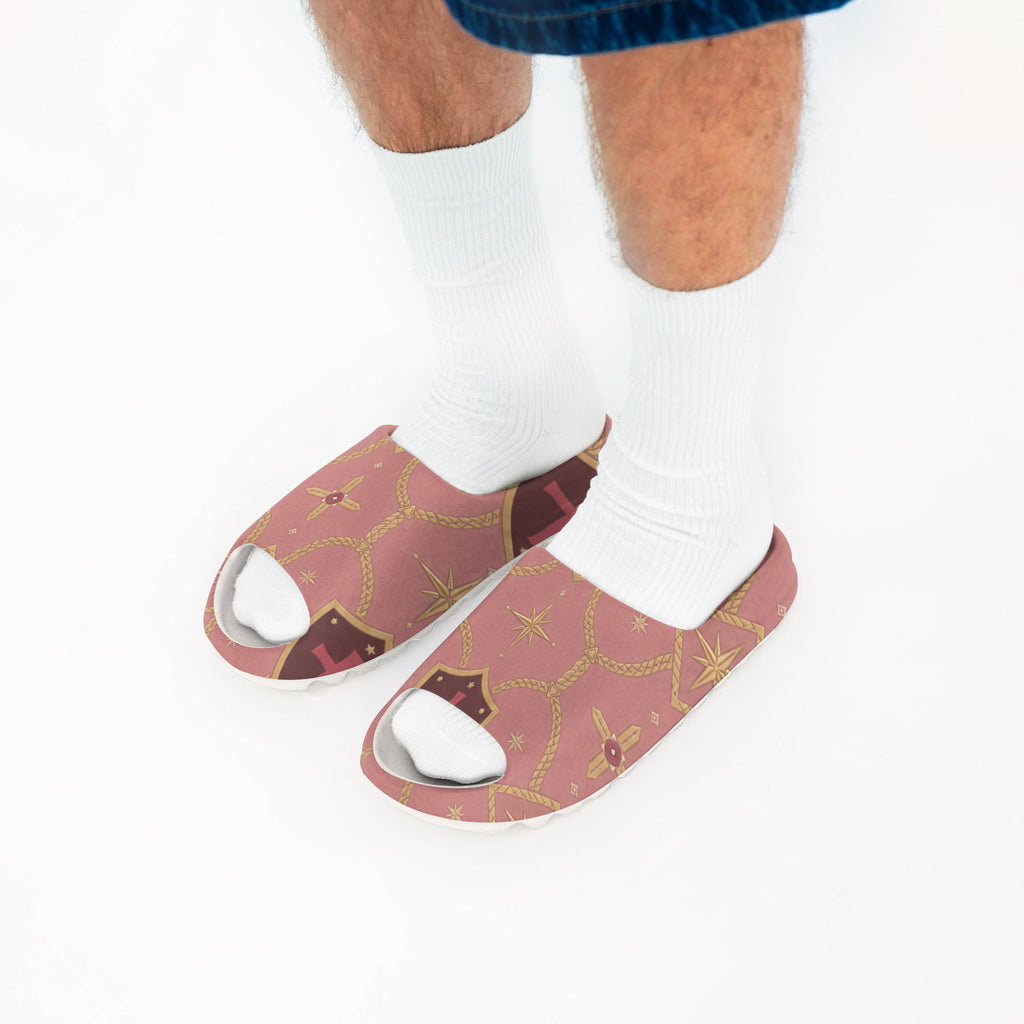 CARRY THE STANDARD slide in rose — SANCTUS NOVA house monogram, view 3