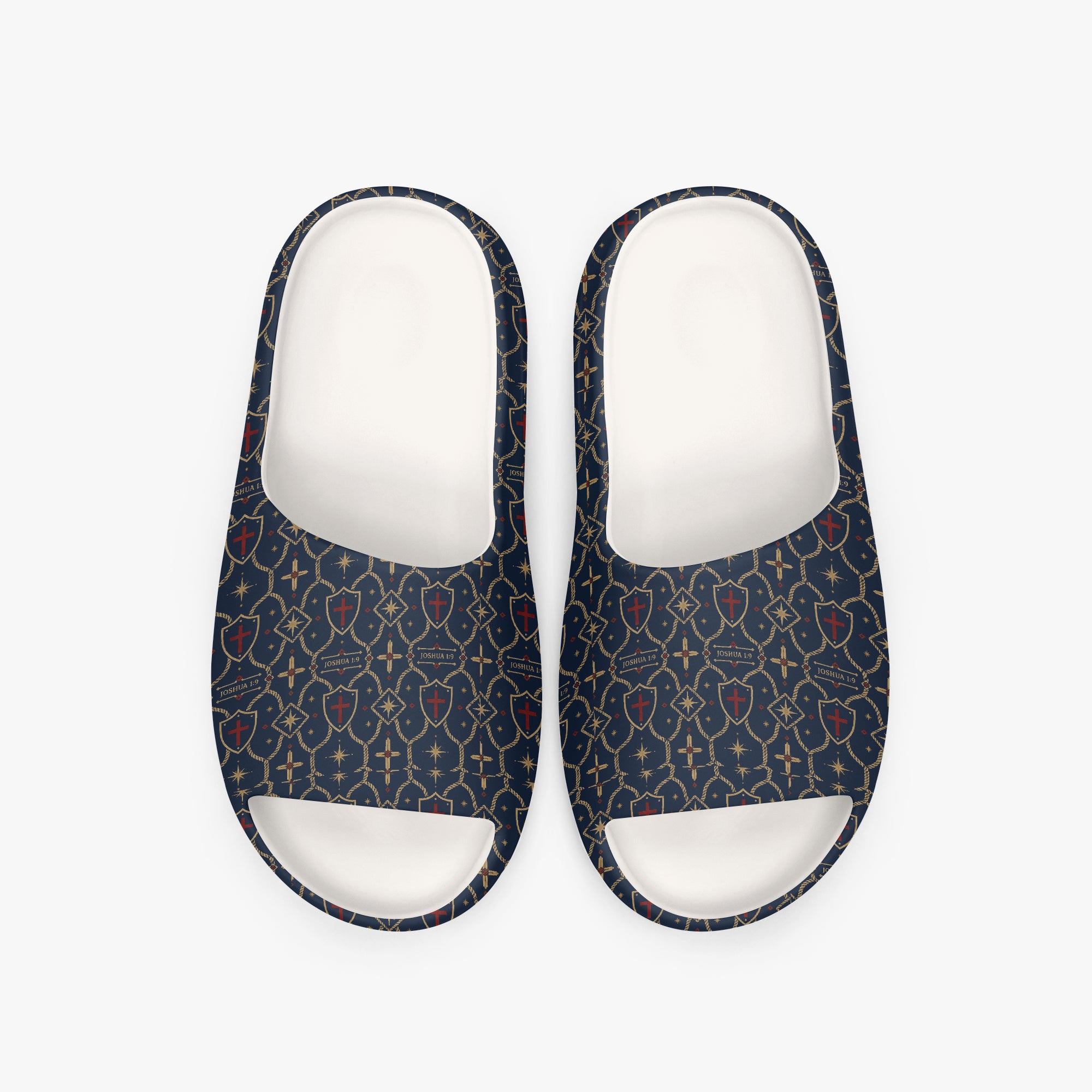 CARRY THE STANDARD slide in the royal navy monogram — SANCTUS NOVA, marked JOSHUA 1:9