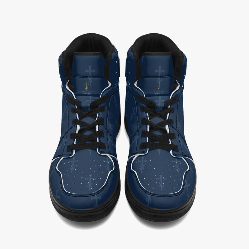 SANCTUS NOVA — ROYAL NAVY Signature High-Top Sneakers
