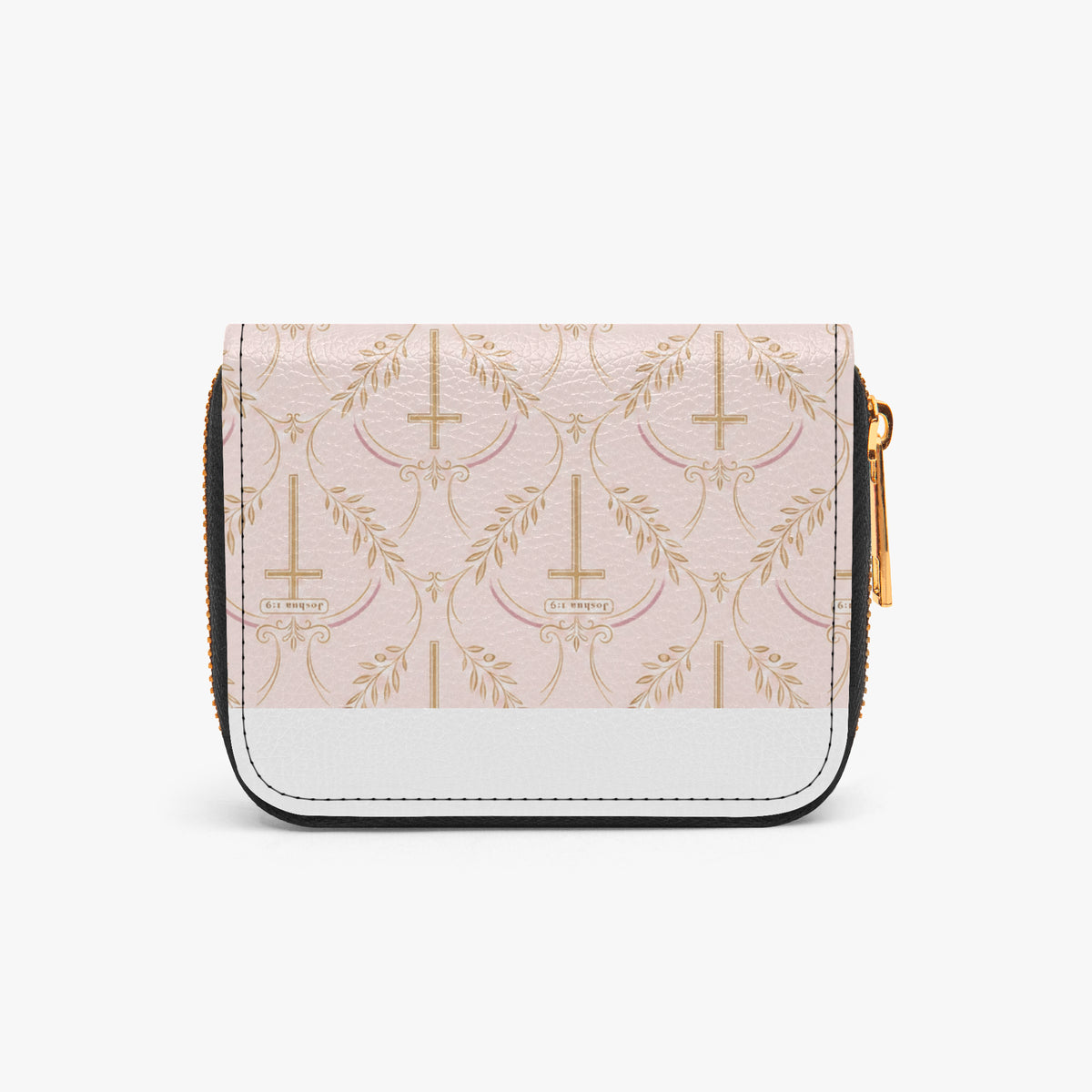 SANCTUS NOVA full-print zipper wallet in blush, view 8