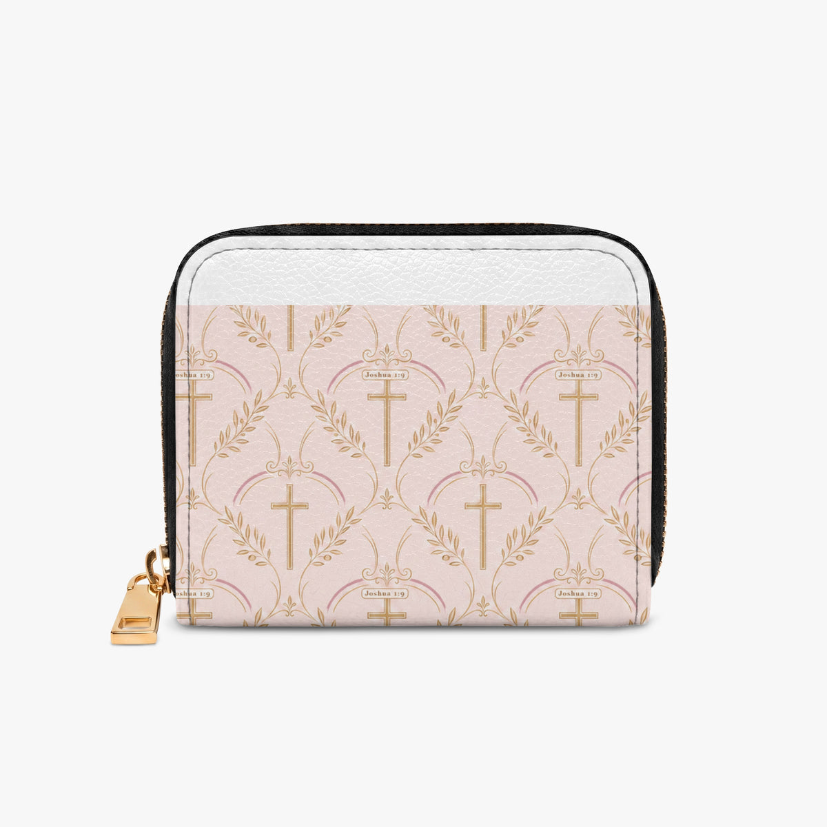 SANCTUS NOVA full-print zipper wallet in blush, view 7