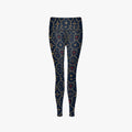CARRY THE STANDARD women's leggings in signature black, back view