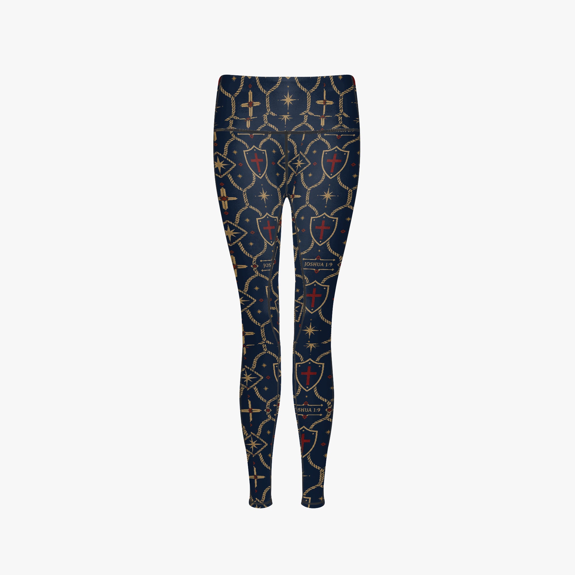 CARRY THE STANDARD women's leggings in signature black, back view