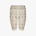 CARRY THE STANDARD women's yoga shorts in ivory, high-rise waistband and side pocket
