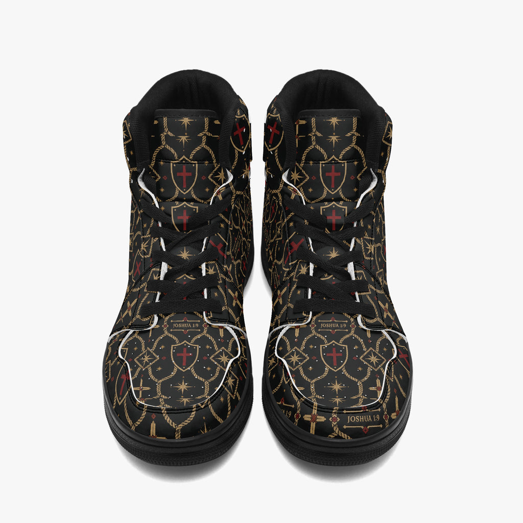 SANCTUS NOVA CARRY THE STANDARD high-top sneaker in the signature monogram