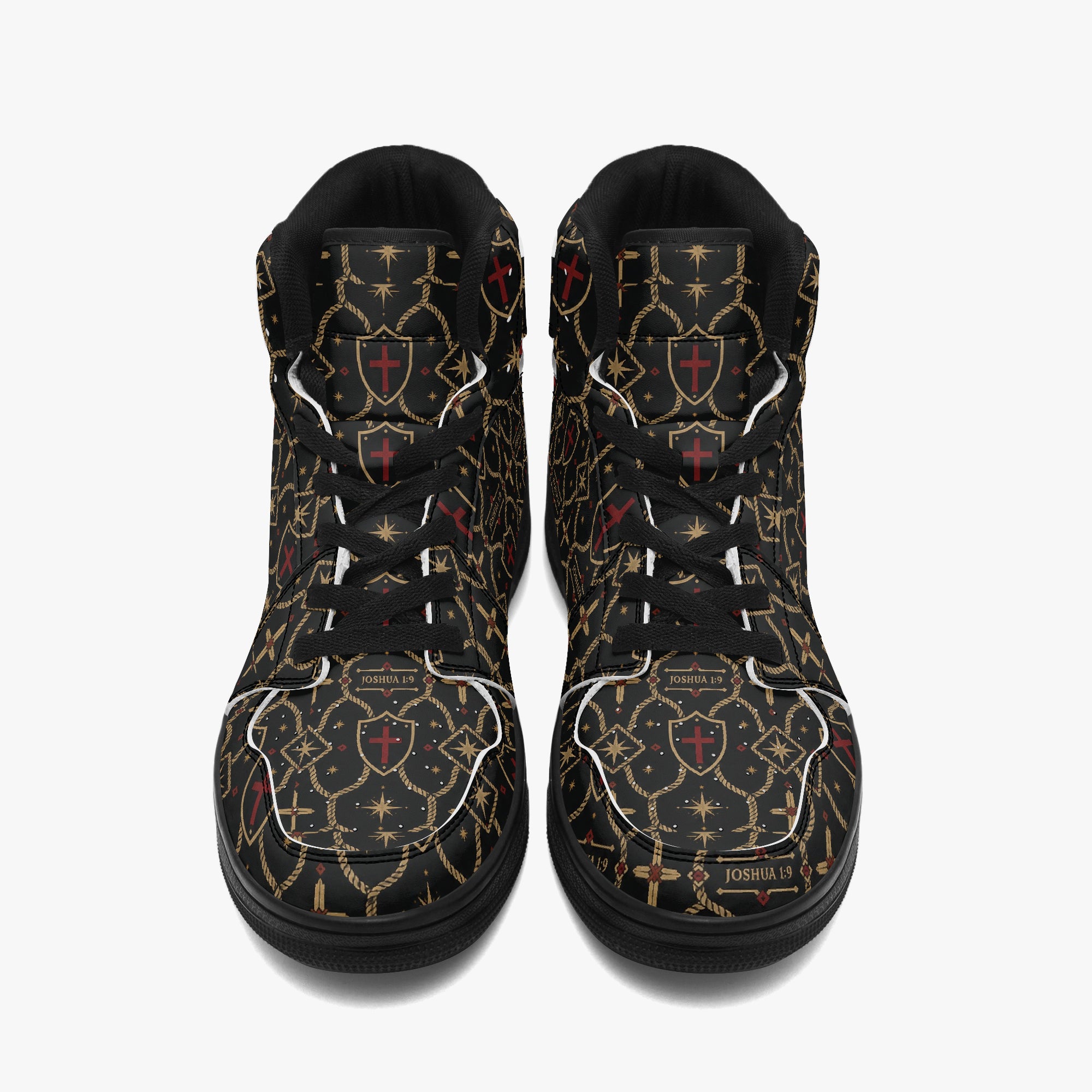 SANCTUS NOVA CARRY THE STANDARD high-top sneaker in the signature monogram