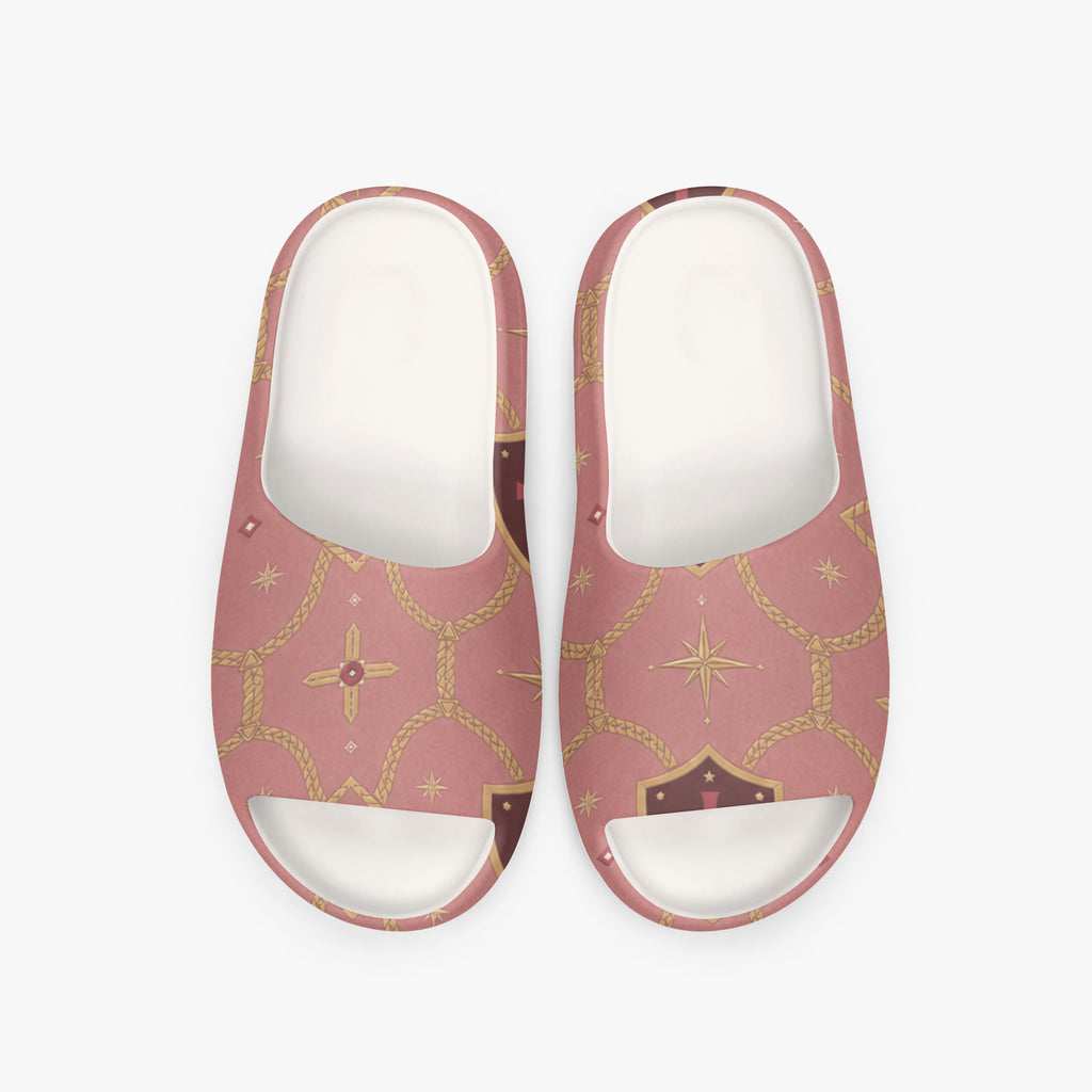 CARRY THE STANDARD slide in rose — SANCTUS NOVA house monogram